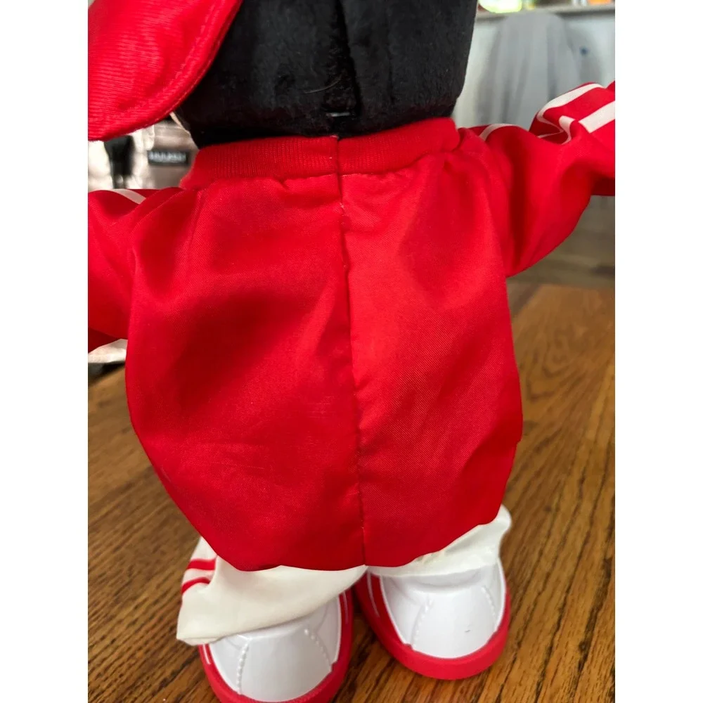 Disney Mickey Mouse M3 Hip Hop Dancer Plush Animated Red Tracksuit Toy